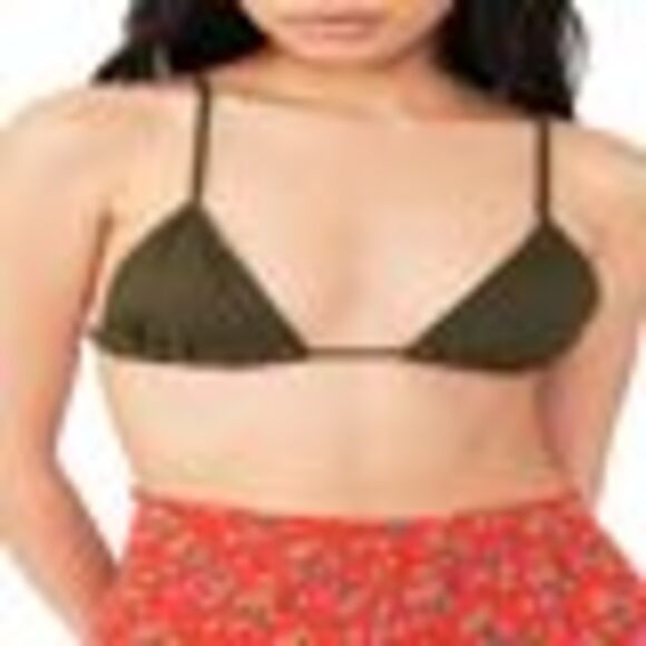Free People Sammi Triangle Bra In Olive XS/S - Picture 3 of 3